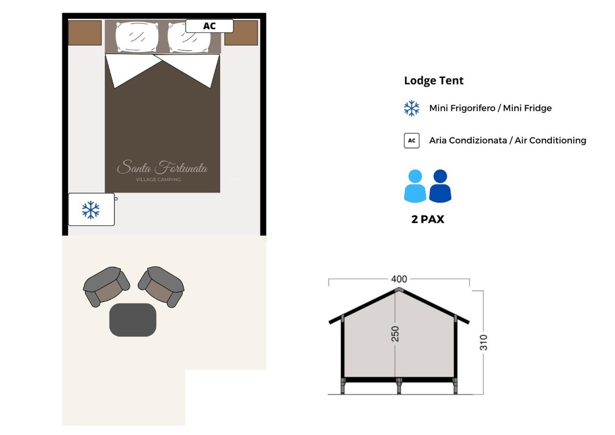 Hostel & Glamping Santa Fortunata Półwysep Sorrentyński Pokój zdjęcie